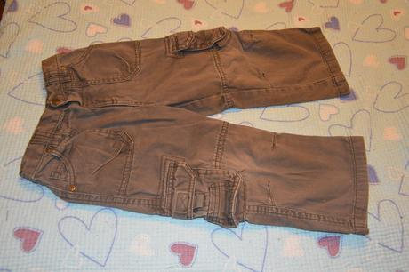 Pevné bavlněné plátěné kalhoty, džíny, 98