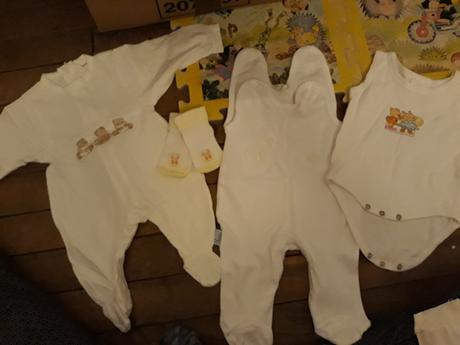 Mix balík overal, ponožky,dupačky,body na holčičku, 68–80