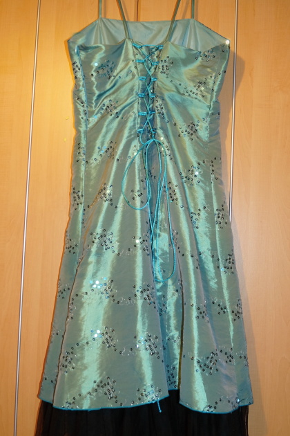 Tyrkysové šaty, s