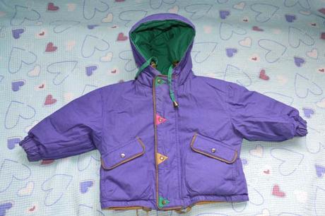 Oboustranná zimní péřová bundička, 86