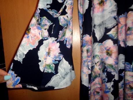 Luxusní modré květované šaty 5xl, 5xl