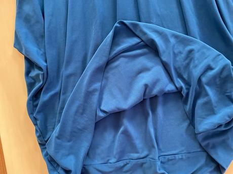 Nové modré šaty řasené v bocích, vel m, nicole, m