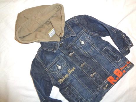 Luxusní podšitá riflová bunda na patenty, topolino,86