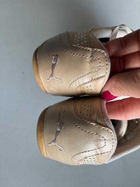 Tenisky puma béžová vel 37 kamínky kůže měkké, puma,37