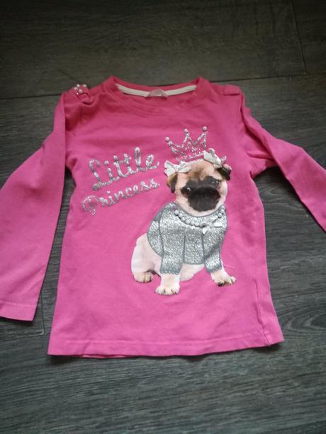 Tričko s pejskem a perličkami, pepco,98