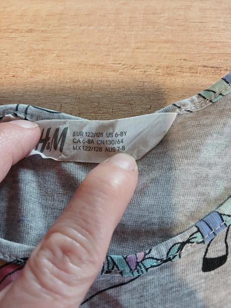 Letní šaty jednorožec hm vel. 122/128, h&m,122