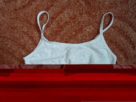 Šedá dívčí podprsenka top, 146