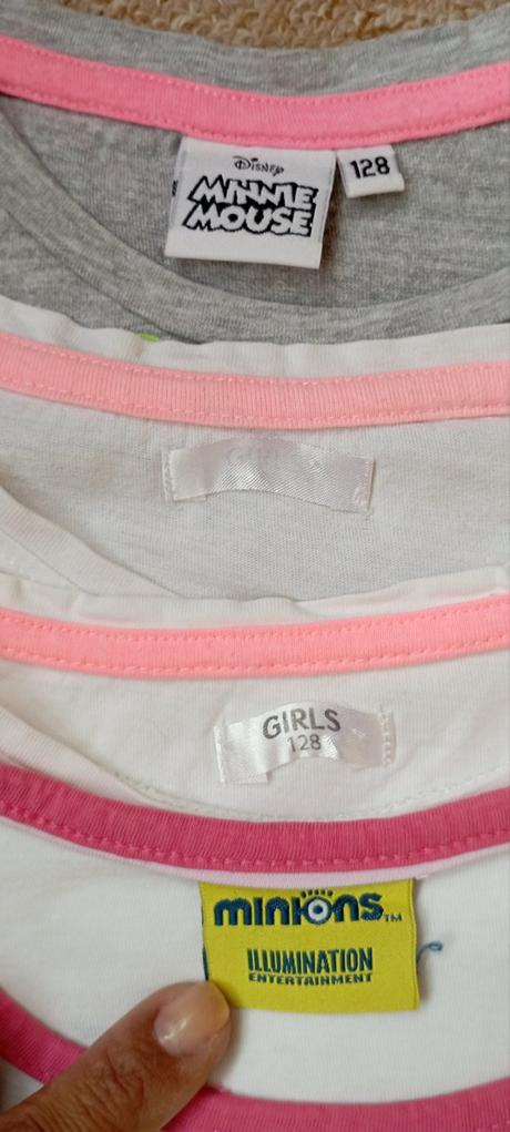 4x tričko zn."disney" vel."128", disney,128