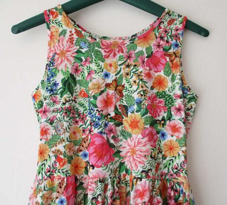 Dívčí letní květované šaty h&m 158 164 170, h&m,158