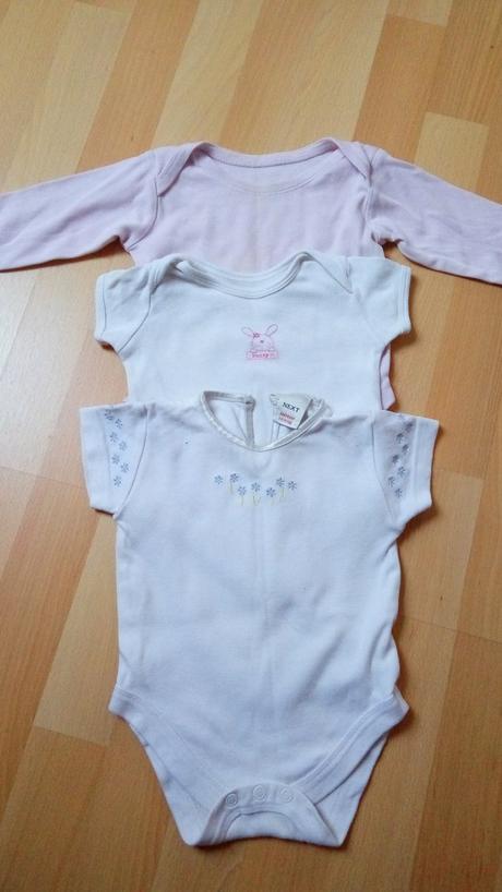 Bodýčka pro holčičky, vel. 0-9 měs. - 3 kusy, next,62