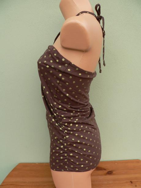 Puntíkatý top bez ramínek colours of... - vel.s, colours of the world,s