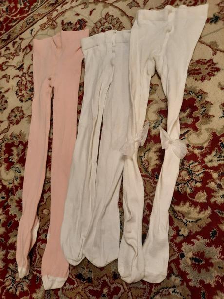 3x punčochy pro holčičku, h&m,98