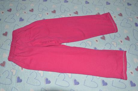 Silnější bavlněné tepláky s minii, vel. 122/128, 122