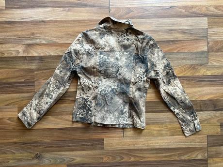 Květ béžovo okrová bunda, vel xs/s, ff studio, f&f,xs