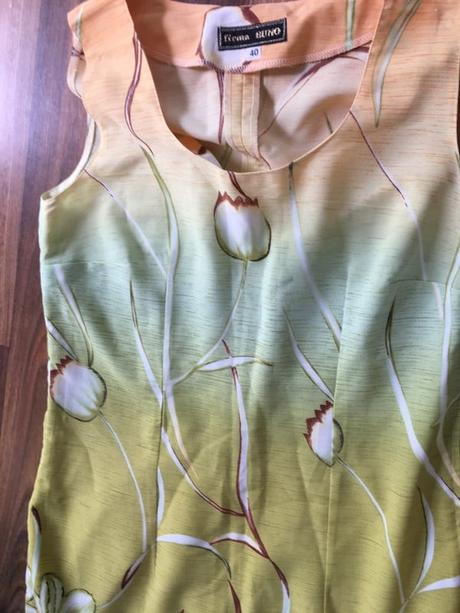 Zelenkavé maxišaty s rozparkem, vel m/l, firma bun, s