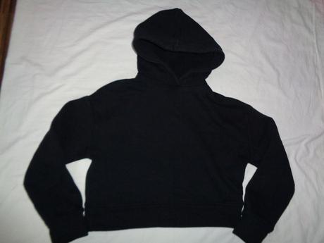 Super černá crop top mikina, zara,170