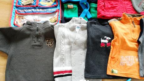 Balík mix věcí na kluka od vel.98-116 jaro/podzim, 86–98