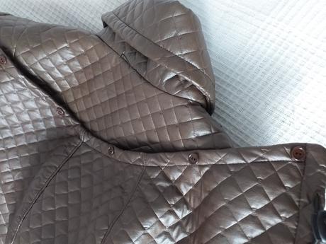 Nový hnědý kabát od švadleny vel. 48/50, 46 / 48