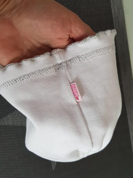 Dětska bila cepice jaro/podzim ebi vel. 46-48, 74