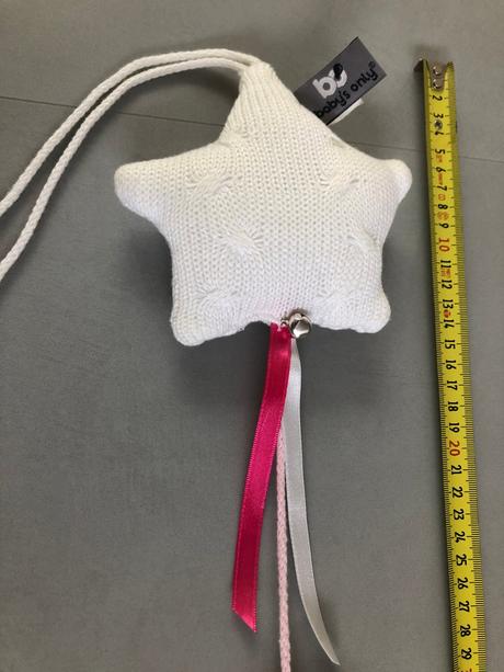 3 hvězdy girlanda závěs babys only růžová fuchsia, 