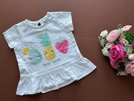 Tunika bílá - v.6/9 měs., f&f,74