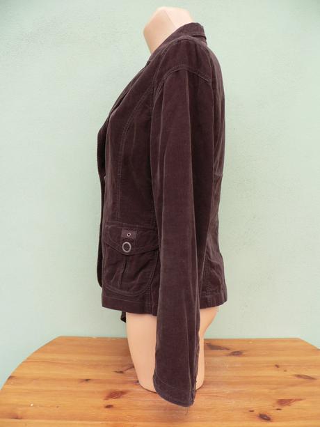 Hnědé manšestrové sako meex - vel.40, 40