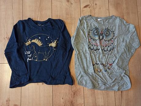 2x triko s dlouhým rukávem, pepco,128