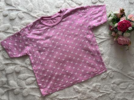 Triko crop top s mašličky- v.9/10 let, george,140