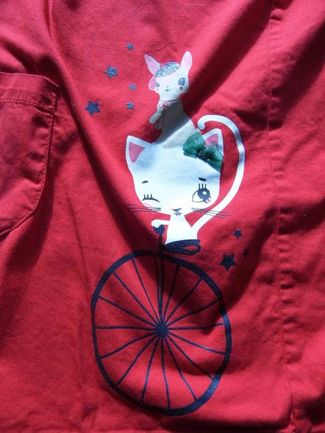 Červené šaty, h&m,128