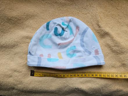 Dětska dívčí čepice čepička bavlněná bílá, <50