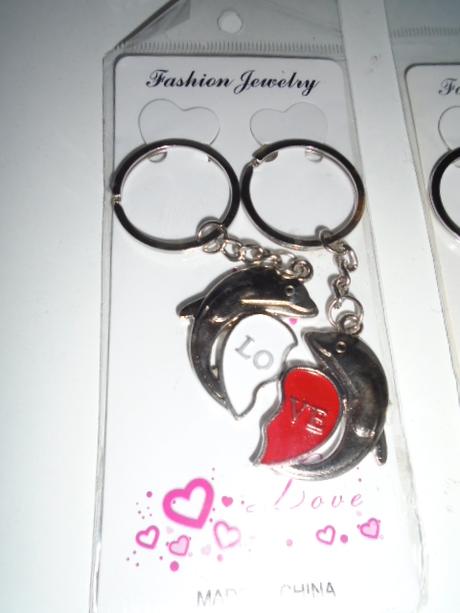 Klíčenka pro kamarády láska kovová 2ks,