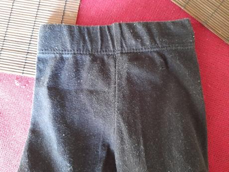 Černé legíny, legínky na holčičku úzké orchestra, 80