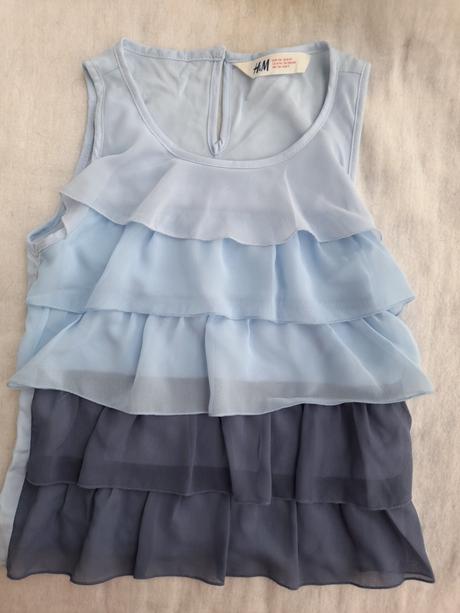 Volánková tunika 8-9 let, h&m,134
