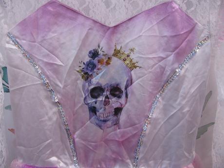 Karneval šaty princezna upírů, kostlivka hallowen, 