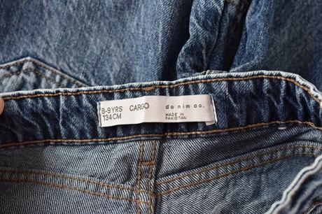 Džíny 3/4 vel. 8 - 9 let, primark,134