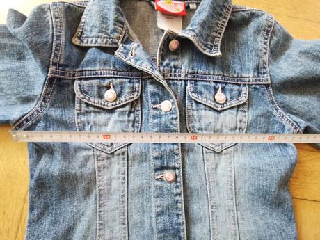 Džínová bunda džínska dívčí džínová bunda vel. 116, 110