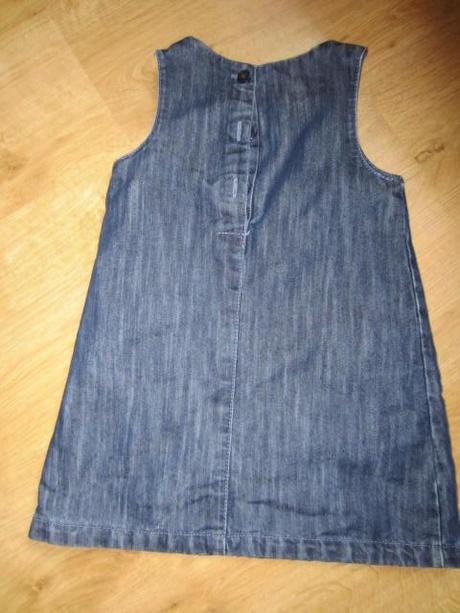 Peckovní džínová šatovka, sukně, next,98