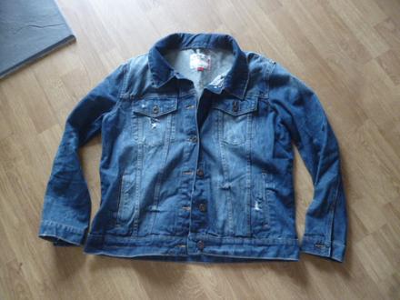 Riflová trhaná bunda vel. m-l unisex, m