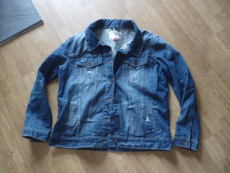 Riflová trhaná bunda vel. m-l unisex, m