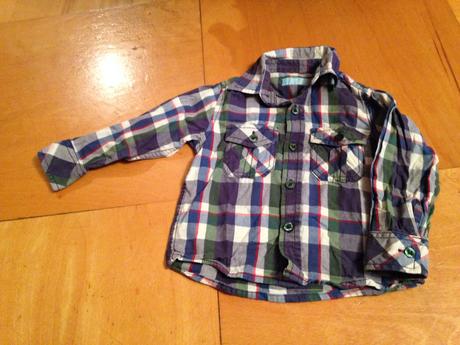 Klučičí károvaná košile vel. 74 - 80, rebel,74