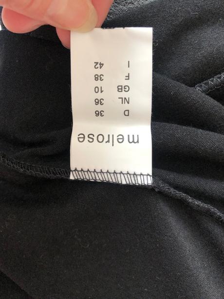 Volny top / tunika cerno stribrny melrose 36, 36