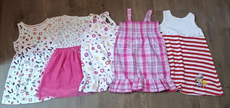 5x dívčí letní šaty, vel. 98/104, lupilu,98