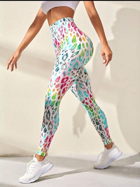 Shein sportovní legíny s širokým pasem, m