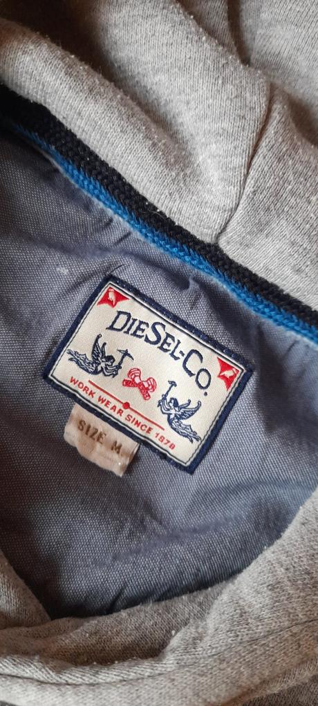Diesel dámská šedá mikina s kapucí, diesel,m