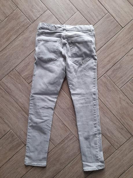 Chlapecké šedé skinny fit rifle zn. hm, vel. 146, h&m,146