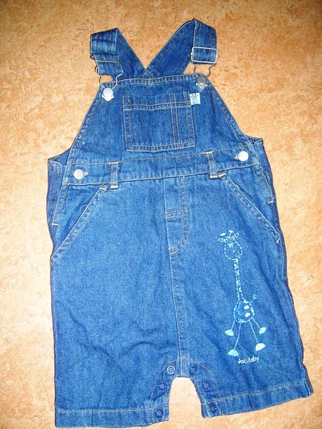 Džínové kraťasy s laclem vel. 74, jac baby,74