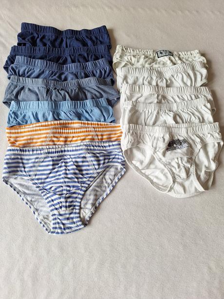 12x klučičí slipy vel. 110/116, f&f,110