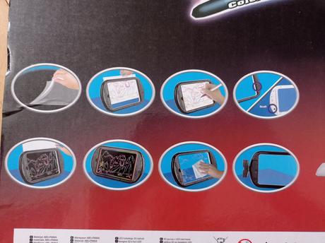 Stíratelná tabule na malování s led osvětlením,