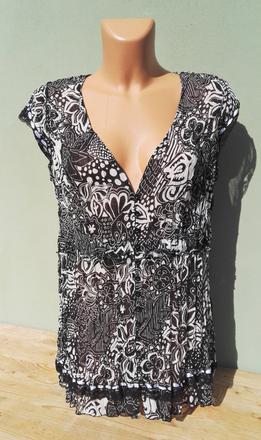 Lehký top blůzka tunika - 44/46, 44