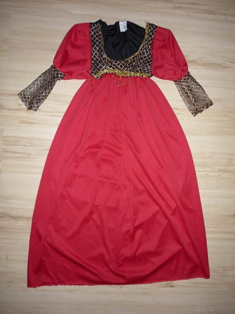 Zlato červené šaty/kostým,